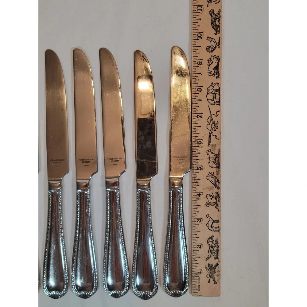 Reed & Barton‎ Dinner Knives 6pc Domain 9.25in 18/10 Stainless Steel